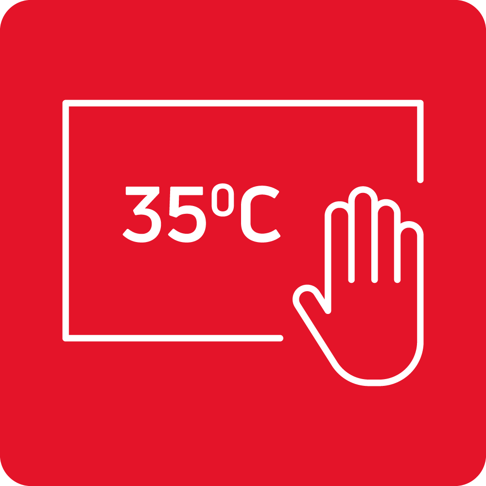 35°C Cool front