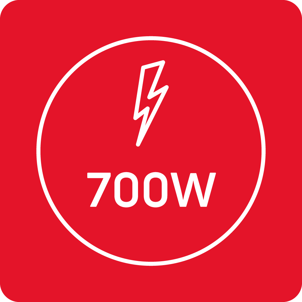 700 W power
