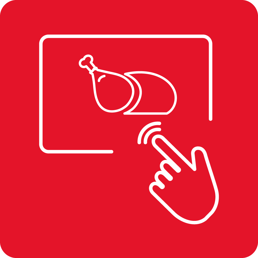 Sensor LED display with preset programmes (Tn)