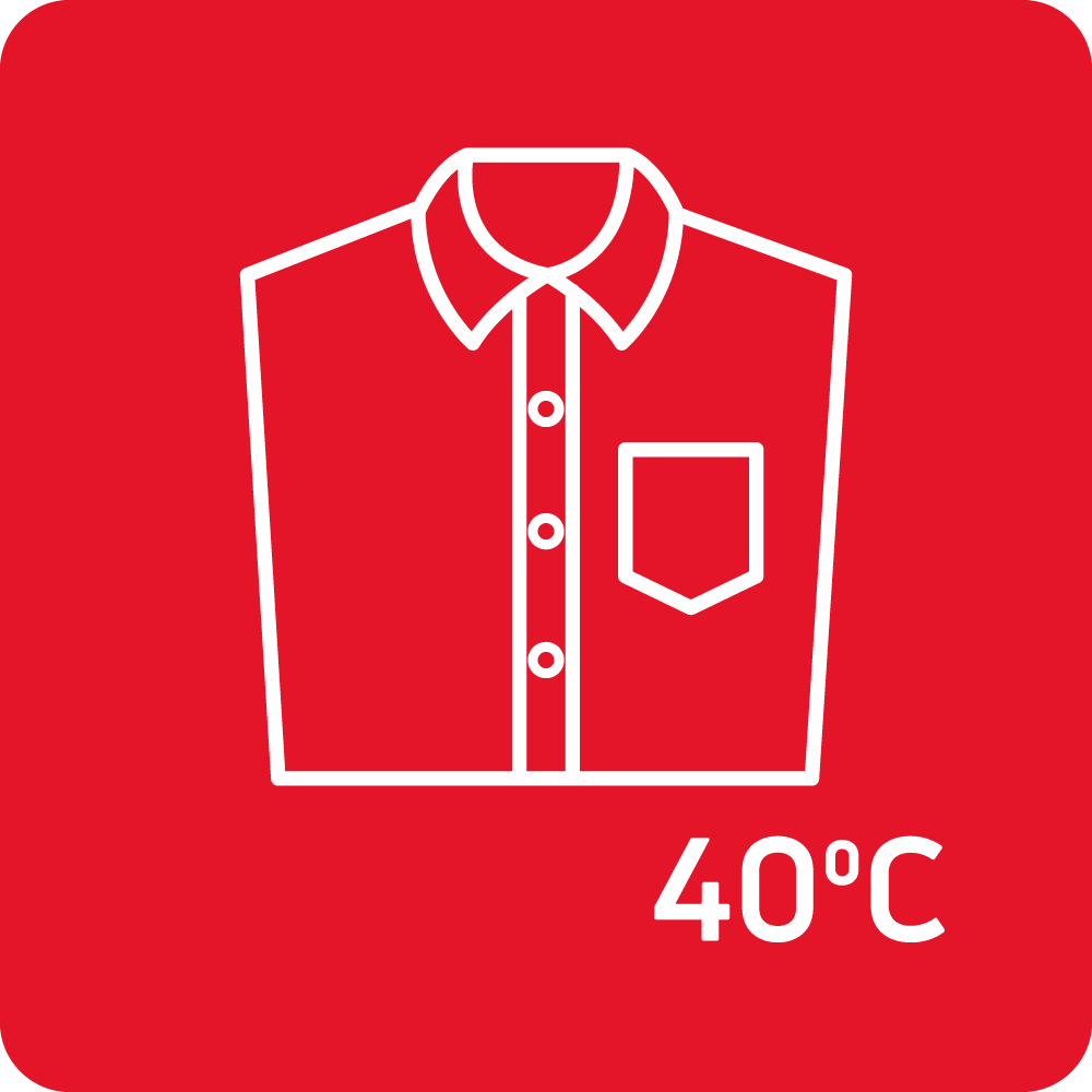 Shirts 40°C programme